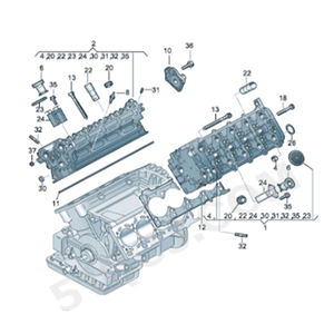 Paquete de revisión del motor Kit de juntas del motor Juego de reparación del motor para Audi A8 4,2 079103383BA 079103383BB 079103483L 079103483K - Product Image 2