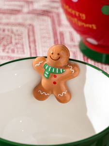 Taza de Cerámica Creativa con Diseño de Hombre de Jengibre Navideño, Taza de Agua <span class=keywords><strong>para</strong></span> Cereales y <span class=keywords><strong>Desayuno</strong></span> - Product Image 2