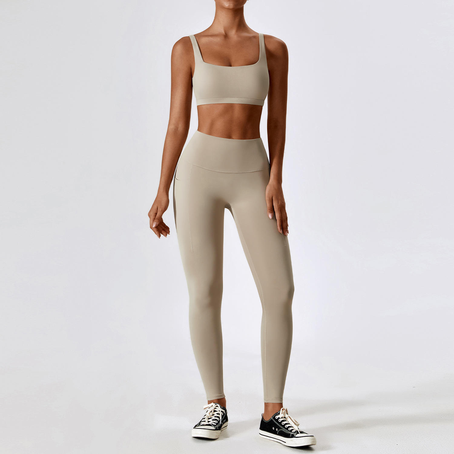 Beige-1 Bra+Leggings