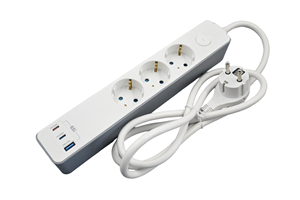 Multiprise E-Sun à vente rapide avec 3 prises <span class=keywords><strong>de</strong></span> charge rapide 65W 2USB C 16A 250V, protection enfant, câble <span class=keywords><strong>de</strong></span> 1,4 m - Product Image 6