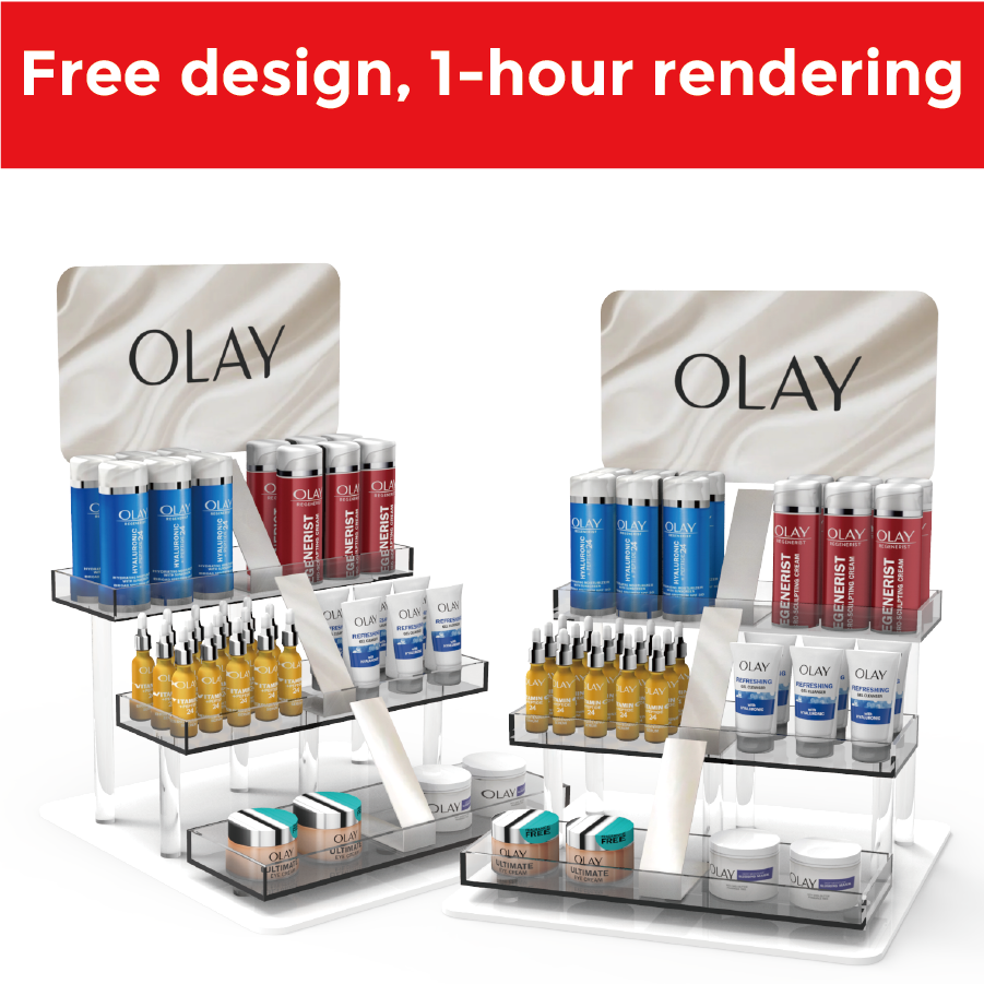 Apache Custom Acrylic Skincare Organizer for Professional Medical Beauty Clinics, Spa Receptions and Luxury Cosmetic Boutiques — view 4