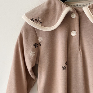 Combinaison en tricot <span class=keywords><strong>pour</strong></span> bébé unisexe Hongbo, printemps <span class=keywords><strong>2023</strong></span>, coton, manches longues, fermeture éclair à la cheville, col Peter Pan - Product Image 5