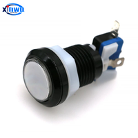 Bouton poussoir en plastique lumineux LED XINWA Modèle 275 5V 12V 32mm pour machines d'arcade et d'amusement (accessoires de sélection de pièces)