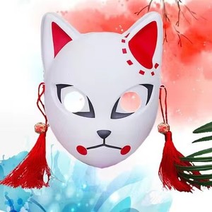 Masques de fête Halloween <span class=keywords><strong>MoMo</strong></span> <span class=keywords><strong>Masque</strong></span> effrayant pour femme pour la remise des diplômes et le poisson d'avril Imprimé en soie - Product Image 1