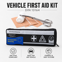 Kit de sécurité automobile d'urgence Ori-power 3-en-1 DIN13164:2022 Trousse de premiers soins avec triangle de signalisation et gilet haute visibilité Smart-Planet