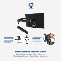 Soporte de Brazo para Monitor Individual Senjiang Premium con Resorte de Gas, Ajustable en Altura, con Abrazadera para Pantallas de 13-32 Pulgadas, para Juegos y Oficina