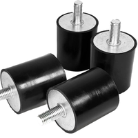 Support anti-vibration en caoutchouc silicone avec goujon fileté, isolateur de vibrations en caoutchouc, amortisseur de chocs pour équipement industriel