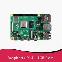 Kit de développement Raspberry Pi 4B original en gros, avec boîtier en carbone, Linux, 1 Go à 8 Go de RAM – Nouveauté !