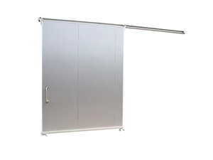 Puerta Corredera de Panel Sándwich de Acero Inoxidable Automática y Manual de Diseño Artesanal para Taller o Cuarto Frío con Superficie Acabada - Product Image 4