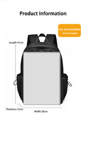 Custom 2025 Simple 16 Inch <b>Computer</b> Laptop Bag Solid Color Student <b>Backpack</b> Large Capacity Strap Carrying <b>Backpack</b> - Product Image 5
