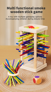 Jouet éducatif multifonctionnel <span class=keywords><strong>en</strong></span> <span class=keywords><strong>bois</strong></span> avec blocs de construction, puzzle, logo personnalisé, boîte de couleur <span class=keywords><strong>pour</strong></span> bébés de 0 à 24 mois - Product Image 2
