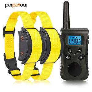 Perpetual Dog Training Collar Nylon Rechargeable Electric Shock <b>Vibration</b> <b>Remote</b> <b>Control</b> for Dogs collier Anti Aboiement Chien - Product Image 1