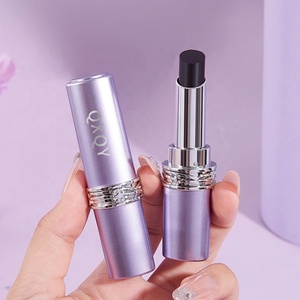 Noir luxe velours léger mat étanche changement de couleur rouge à lèvres longue durée bio maquillage rouge à lèvres cosmétiques - Product Image 1