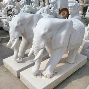 Grande décoration de jardin Sculpture d'animal <span class=keywords><strong>en</strong></span> marbre rouge coucher de soleil grandeur nature Sculpture <span class=keywords><strong>en</strong></span> <span class=keywords><strong>pierre</strong></span> Éléphant géant africain - Product Image 4