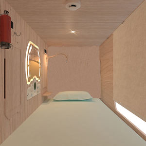 Caixa de madeira japão vagens dormir camas de beliche cama de hotel cápsula - Product Image 5