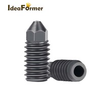 Utilisé pour Bambu Lab A1/A1 Mini buse d'imprimante 3d Acier trempé durable Différentes tailles 0.4/0.6/0.8/1.75mm Accessoires