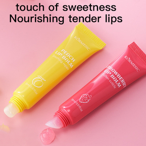 Peach Strawberry <b>Flavor</b> Moisturizing Spf 50 Customizable <b>Lip</b> Balm Private Label Vegan Fruit <b>Lip</b> Plumper <b>Gloss</b> Wholesale Bulk - Product Image 2