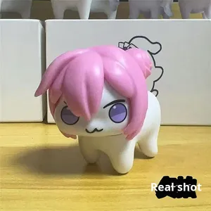 Đồ chơi tượng nữ thần chiến thắng Doro Nikke phiên bản Q có sẵn, hình chó hồng, game anime, đồ trang trí, búp bê nhựa đông lạnh, búp bê nữ thần - Product Image 4