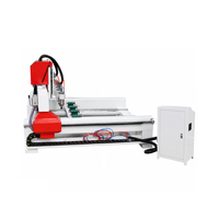 Máquina CNC Router Profesional Jinan Mosencnc 1340 1-Drive-4 con 4 Ejes Rotatorios para Producción en Serie de Muebles y Columnas