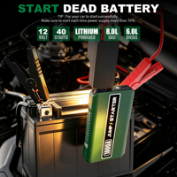 1800A Jump Starter Mobil Portabel, Power Bank Lithium, Penguat Baterai untuk Mesin Bensin dan Diesel 12V