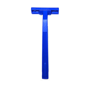 Oem ODM có sẵn giá rẻ xách tay cá nhân bọc màu xanh đôi lưỡi an toàn khách sạn nhựa dùng một lần cạo râu dao cạo - Product Image 1