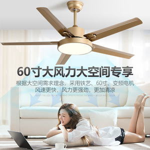 Ceiling Fan Light With Led Light 56cm Fixed Blade For Living Room And Study Inverter Silent Design - Product Image 3