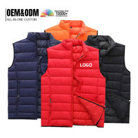 Gilet matelassé léger et décontracté pour homme, style designer, avec fermeture éclair, idéal pour l'hiver – Vente en gros