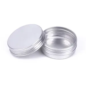 52*20mm 30ml gümüş alüminyum kavanoz metal teneke kutu konteyner durumda 30ml alüminyum teneke 30g kalay 1oz için katı parfüm kozmetik nane