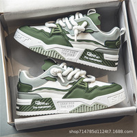 Chaussures tendance pour hommes pour le printemps, Angela Red, chaussures plates décontractées à semelle épaisse polyvalentes, chaussures de sport tendance antidérapantes pour jeunes.
