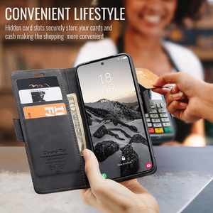 Custodia a Portafoglio in Pelle Caseme con Supporto per <span class=keywords><strong>Samsung</strong></span> <span class=keywords><strong>Galaxy</strong></span> S26 Ultra S25 Edge S24 Plus S23 FE S22 S21 e <span class=keywords><strong>Samsung</strong></span> S10 S9 - Product Image 4