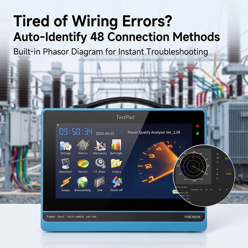 3 Phase Electronic Power Quality Analyzer