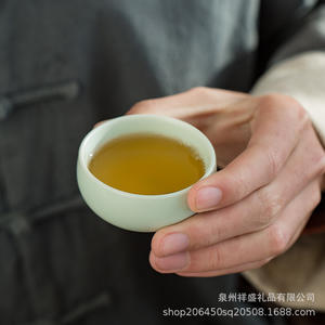Juego de Té Kung Fu Ding Kiln, Cerámica, Portátil, para Viaje, Regalo, Una Tetera y Cuatro Tazas, Ligero, para Uso en Exteriores - Product Image 3