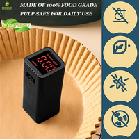 Doublure en papier jetable en silicone antiadhésive 100 pièces pour friteuse à air de 7.9 pouces avec certification FSC et FDA