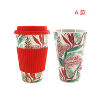 Taza de Café de Bambú Personalizada, Ecológica, Reutilizable, 100% Fibra Natural, para Viaje, Promocional al por Mayor