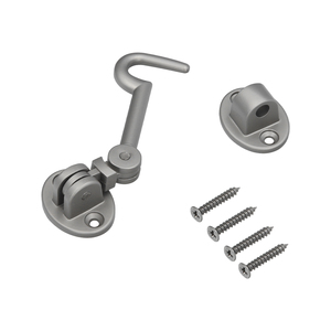 Loquets de porte multi-usages renforcés avec vis 100 mm en laiton nickelé mat - Product Image 1