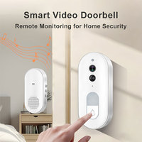 Système de sécurité domotique, caméra de vision nocturne vidéo, WiFi, Tuya Smartlife, contrôle à distance, sonnette vidéo PST-DB400A