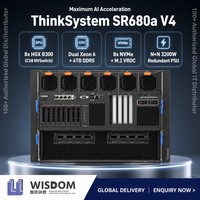Serveur Rack 8U Lenovo ThinkSystem SR680a V4 pour l'Entraînement IA avec 6 ou 8x NVIDIA HGX B300 SXM GPU Intel Xeon, Vente en Gros Usine