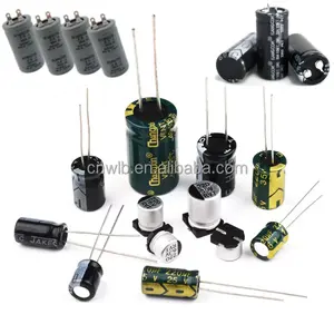 Aluminum Capacitor 100v 50v/250v/500v Capacitor Electrolytic 1uF 100V Aluminum Electrolytic Capacitor 1uf 3300UF/150UF/22UF/10UF