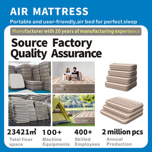 Materasso ad Aria Durevole Pieghevole Moderno Misura Matrimoniale con Logo Personalizzabile, Pompa Integrata, Letto Gonfiabile Portatile per Campeggio, Esterno, Casa e Parco - Product Image 2