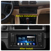 STWEI 7" Android AUTO Carplay Autoradio Multimédia avec Lecteur Vidéo Bluetooth GPS pour BMW X5 E53 Série 5 E38 E39