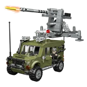 流行新型LMV军用吉普车模型儿童积木技术组装教育玩具