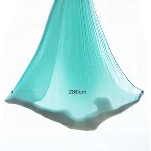 SANFAN Columpio Aéreo Profesional de Tela de Seda, Plegable, de 5 m, Ultra Resistente, Elástico, Columpio de Yoga, <span class=keywords><strong>Hamaca</strong></span>, Soporte para Columpio - Product Image 3
