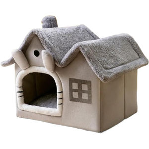 Großhandel Hot Selling Filz Höhlen bett Zelthaus Kleines Hunde bett Warmes weiches Filz Haustier bett Haus - Product Image 1