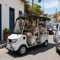 SumEV Nouveau Buggy Électrique Haute Performance 5-6 Places, Mini-Voiture pour Transport Urbain, Tourisme et Visites, Autonomie 30-50km, Vitesse 30-50km/h
