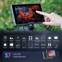 Moniteur d'appareil photo FEELWORLD S7 7 pouces 1600 nit Écran tactile 12G-SDI Moniteur à haute luminosité OEM Direct Usine