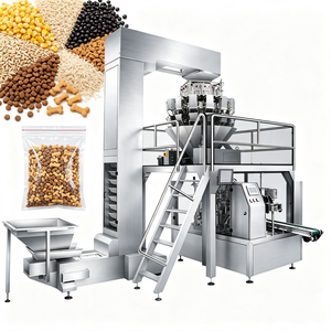 Machine d'emballage automatique pour granulés de sucre, cacahuètes, grains de café, sachets à fermeture éclair, aliments et graines préemballées - Product Image 1