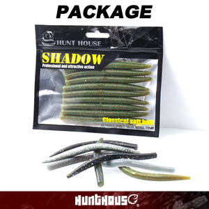 Maßgefertigte 10 Stück/Beutel Weiche Silikon-Wurmköder 105mm 5g Schwimmender Stick-Wurm mit Salzbelegung für Barsch-Angeln Großhandel - Product Image 6