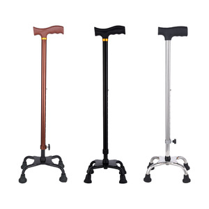 Mingyang Four Legged Walking Stick Aluminum Alloy Lightweight For Elderly Mobility Aid - Product Image 2
