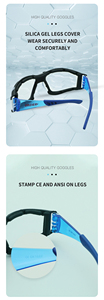 Gafas de Seguridad con Lentes de PC y Montura de PC para Protección Ocular, Previenen Riesgos en la Construcción y Tiro - Product Image 6