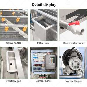 Machine de lavage et de nettoyage commerciale industrielle pour la laitue verte, les piments, les mangues, les fruits, les avocats, les légumes et les aliments - Product Image 4